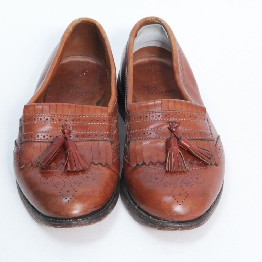 Allen Edmonds Brown Leather Loafers with Tassels
